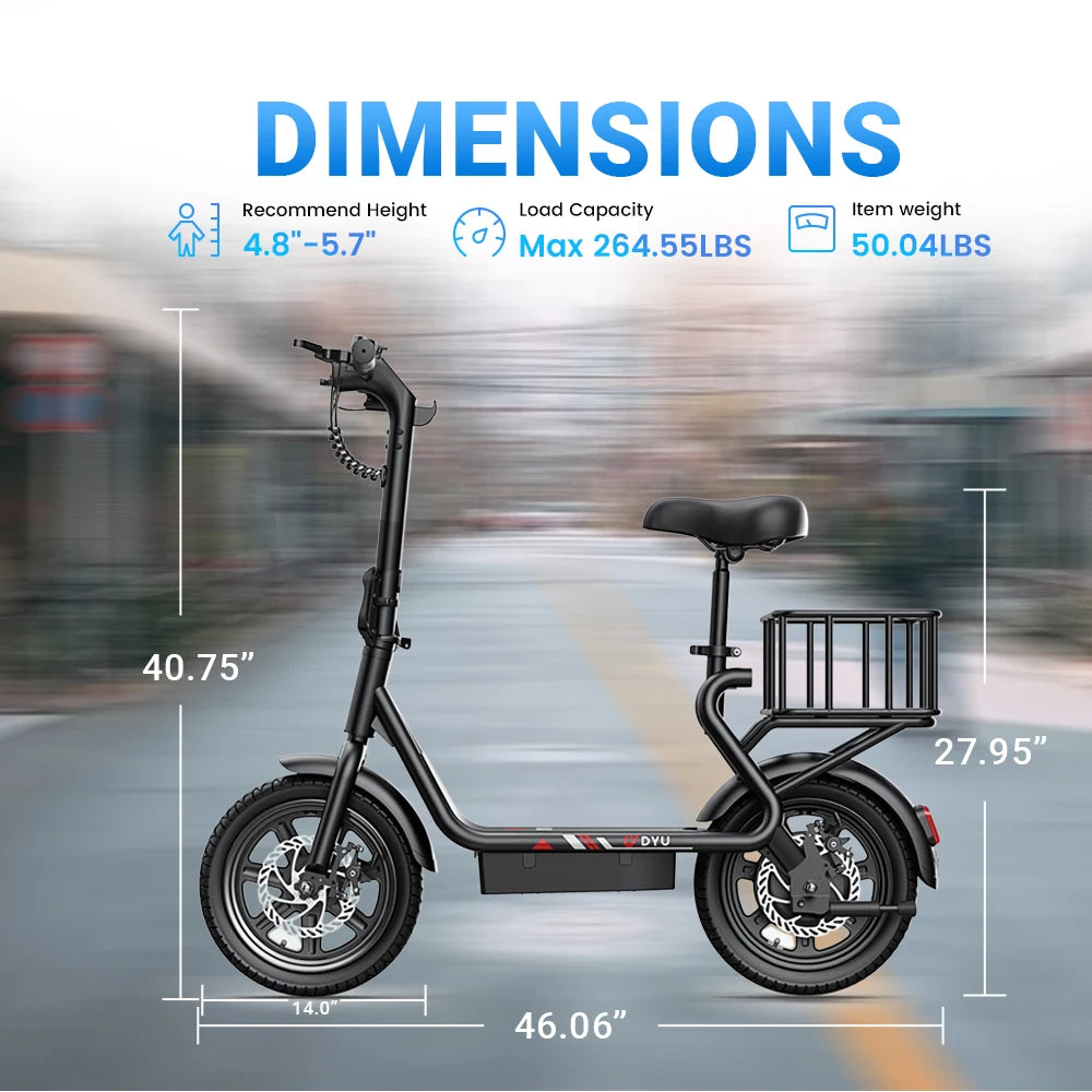 Folding Mini Electric Bike 14" – Compact City Commuter