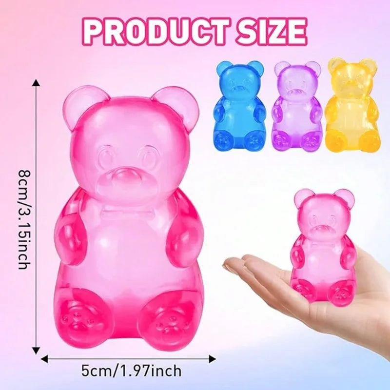 Soft Gummy Bear Fidget Toy TPR Sensory Stress Reliever