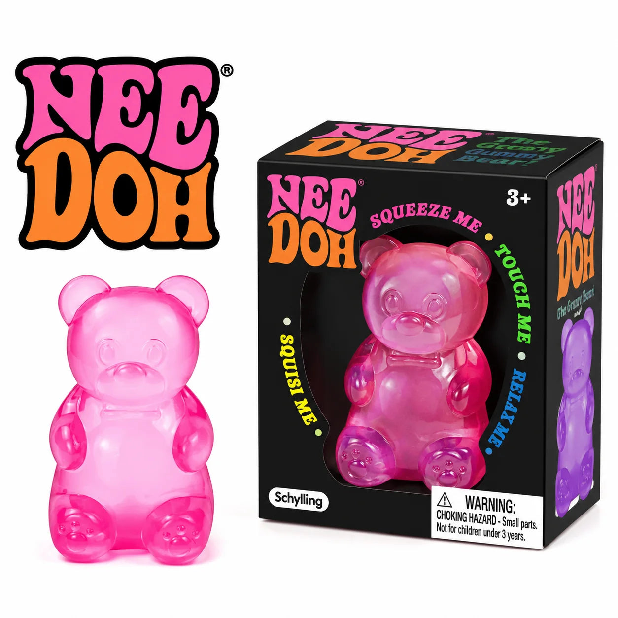 Soft Gummy Bear Fidget Toy TPR Sensory Stress Reliever