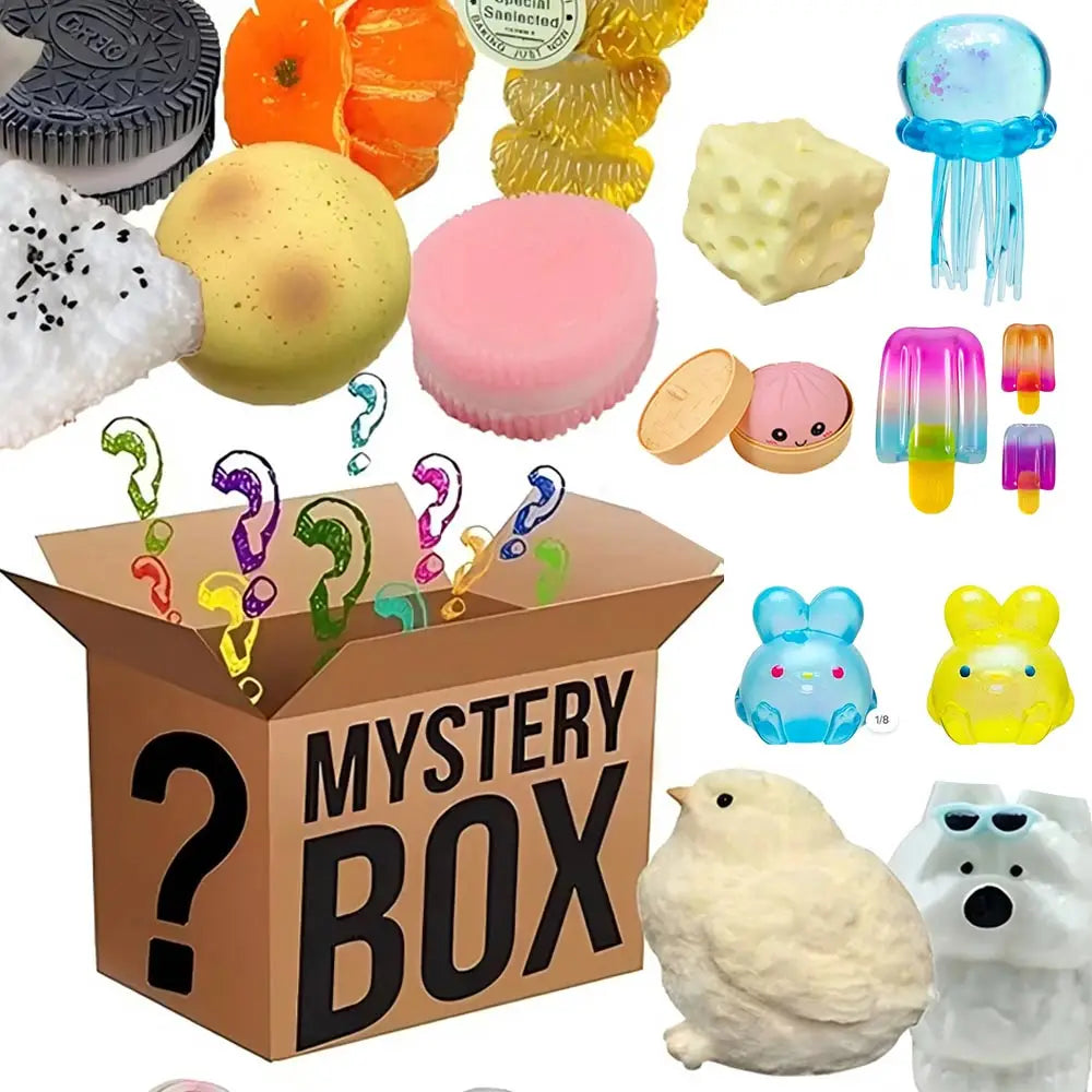 Mystery Squishy Fidget Toy Blind Box Stress Relief Set