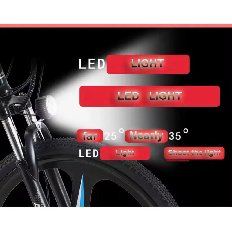 Folding 26-Inch Electric Mountain Bike – 500W Motor, 48V Battery