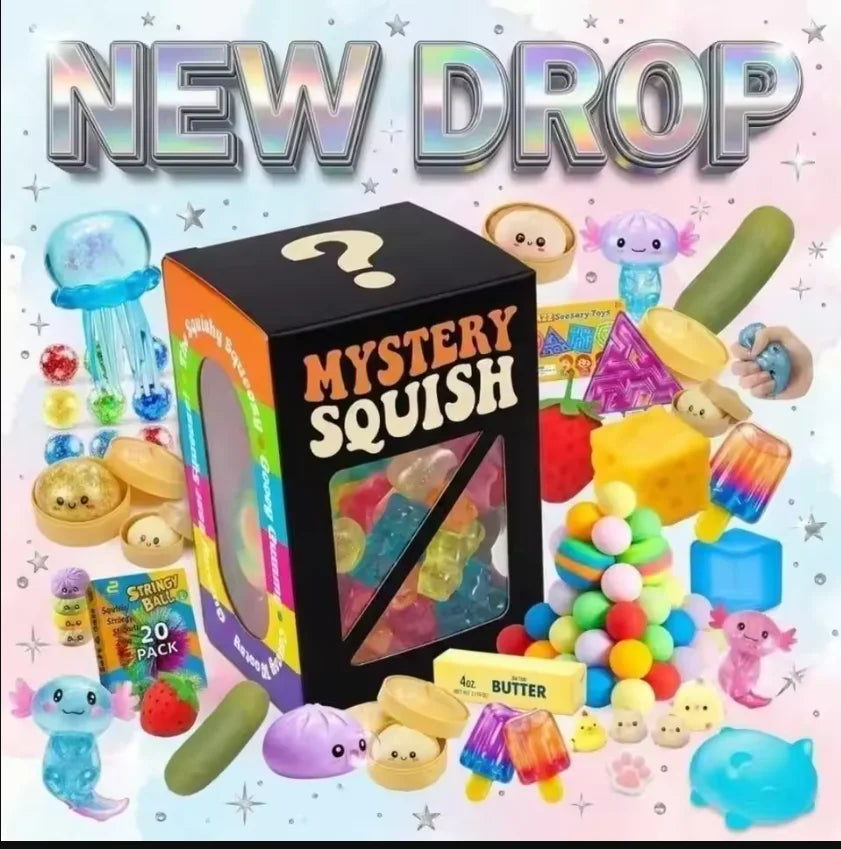 Mystery Squishy Fidget Toy Blind Box Stress Relief Set