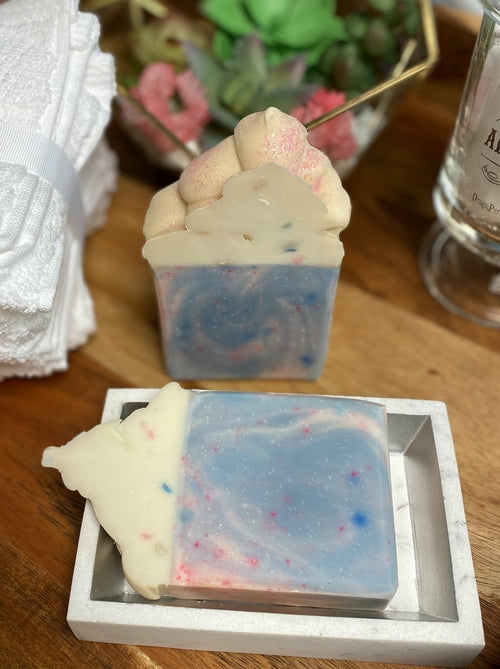 Cotton Candy Handmade Soap – Sweet & Moisturizing Natural Bar | Fun Self-Care & Wellness Gift